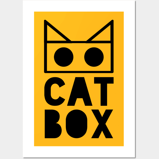 CATBOX BLK Wall Art by Abdi Infeit